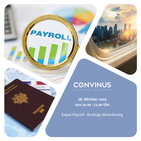 Expat Payroll - Richtige Abrechnung / 28. Oktober 2025 - von 10.00 - 11.00 Uhr