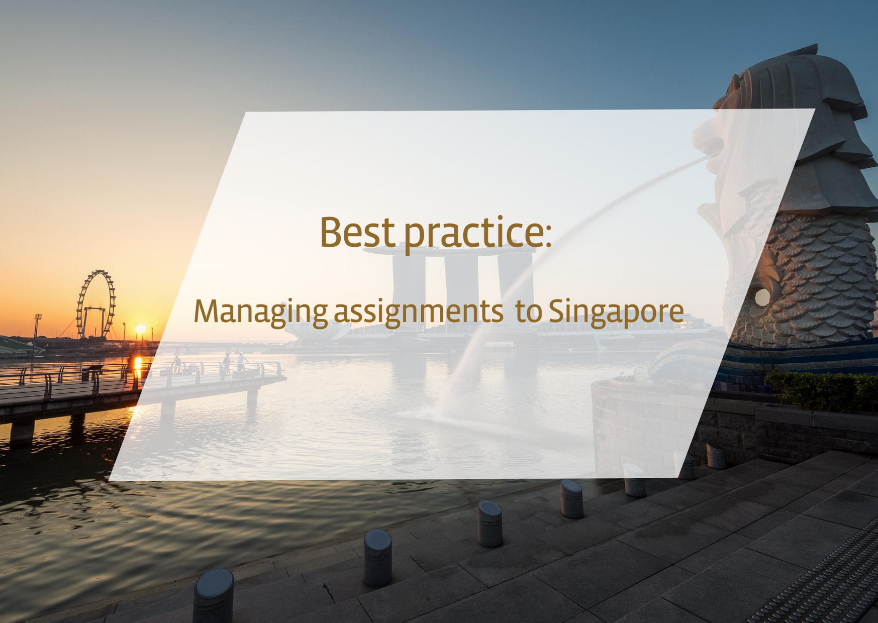 📹 Best practice: Managing assignments  to Singapore
